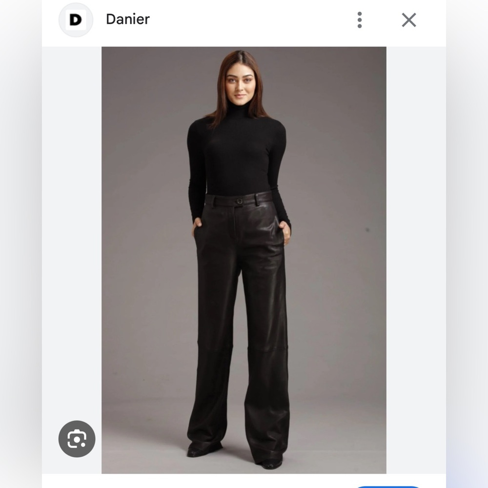❣️ - Vintage danier leather boot cut pants - size 8 (fit like 4)